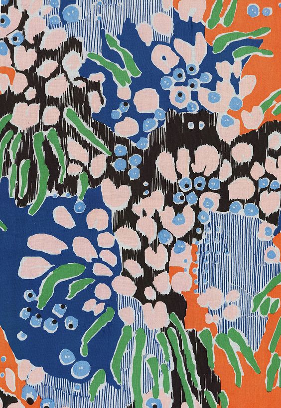 underwater floral pattern by Katy Welsh