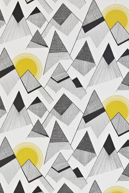 Mountains Wallpaper by MissPrint, £59.95 per roll at Wallpaper Direct