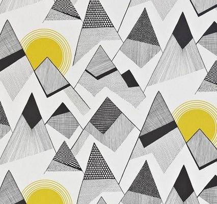 Mountains Wallpaper by MissPrint, £59.95 per roll at Wallpaper Direct