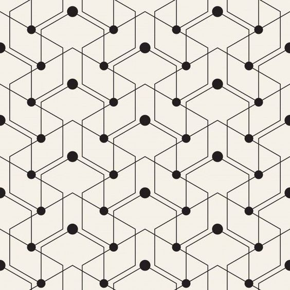 Free Vector | Geometric pattern with lines and dots