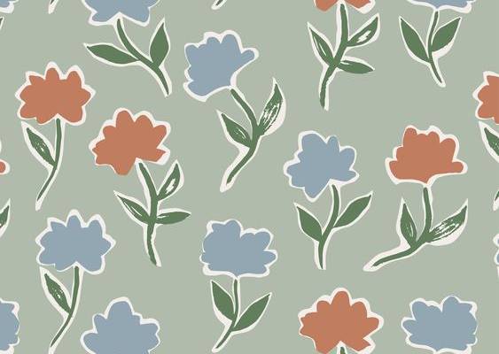 'Printemps' Floral Pattern Design by Ariana Martin