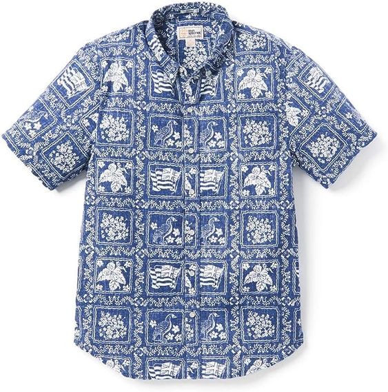 Reyn Spooner Men’s Lahaina Sailor Classic Hawaiian Aloha Shirts – Tailored Button Front