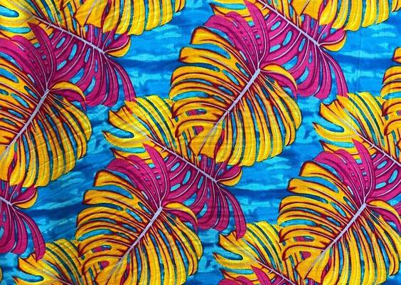 All Over Monstera Leaf | Rayon Fabric