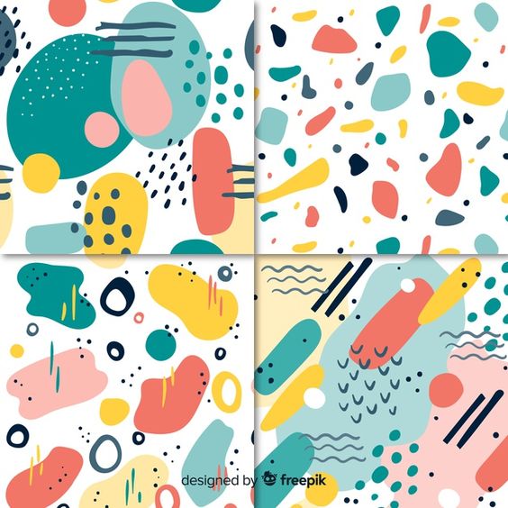 Free Vector | Hand drawn abstract pattern collection