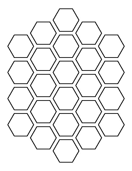 Printable Honeycomb Template