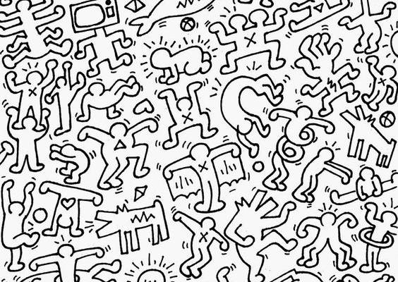 Cassie Stephens: DIY: A Keith Haring Inspired Pleather Ensemble