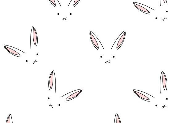 Free digital bunny scrapbooking paper minimalist - ausdruckbares Geschenkpapier - freebie