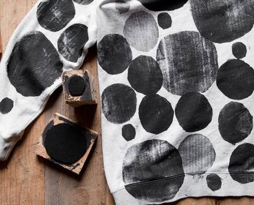 How-To: Polka Dot Block-Printed Sweater - Make: