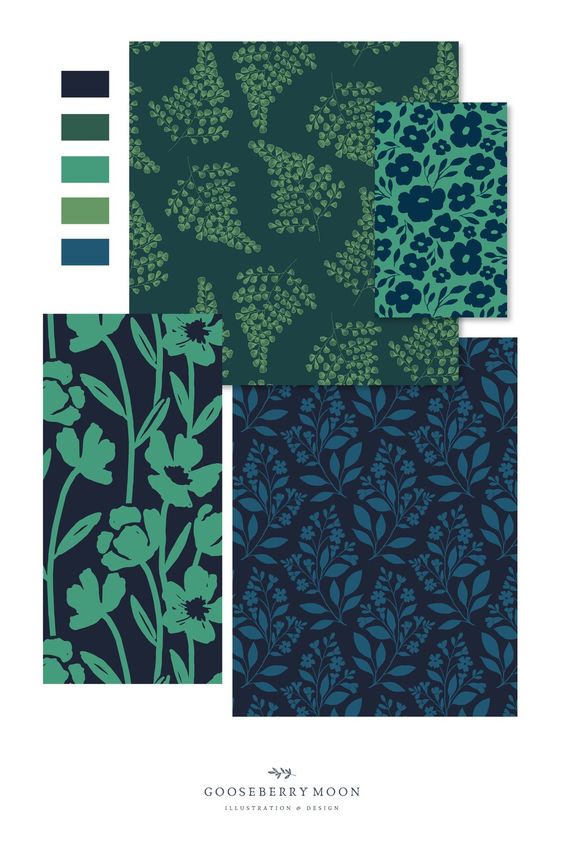 Colour Stories – greens and blues — Gooseberry Moon