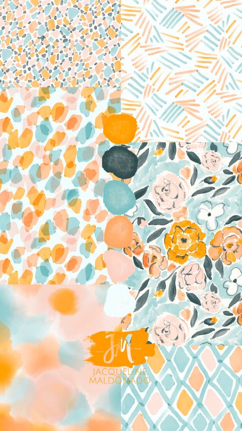 Watercolor Sketch Print And Pattern Collection By Artist And Surface Designer Jacqueline Maldonado