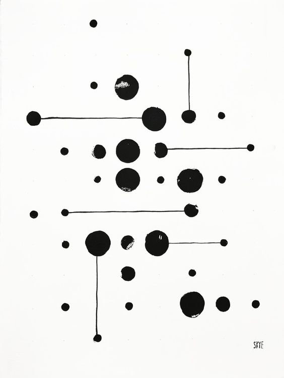 34 Dots 6 Lines by Skye Schuchman on Artfully Walls