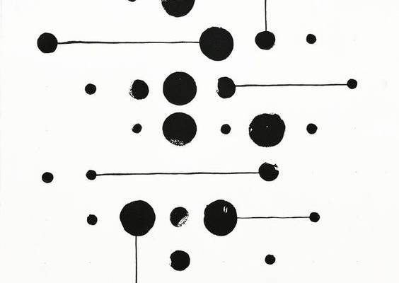 34 Dots 6 Lines by Skye Schuchman on Artfully Walls