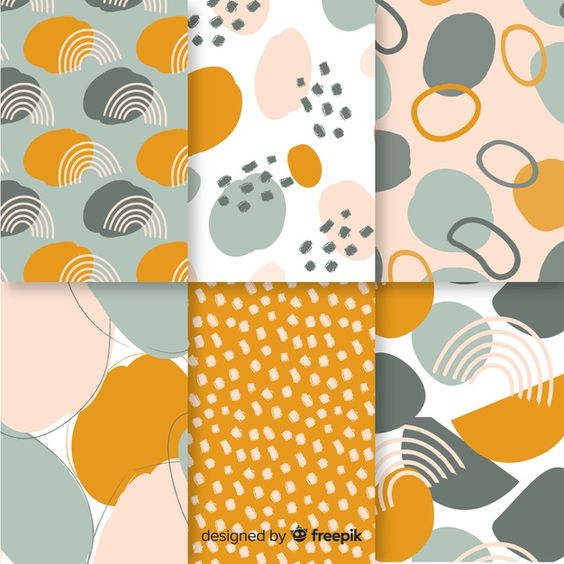 Free Vector | Hand drawn abstract pattern collection