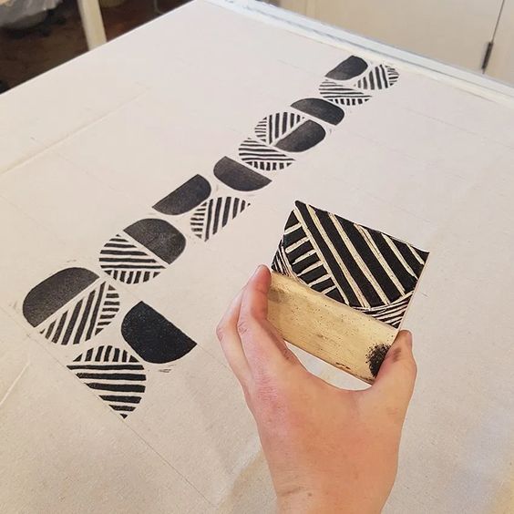 Ashton Hack: Block Printing Fabric » Helen’s Closet Patterns