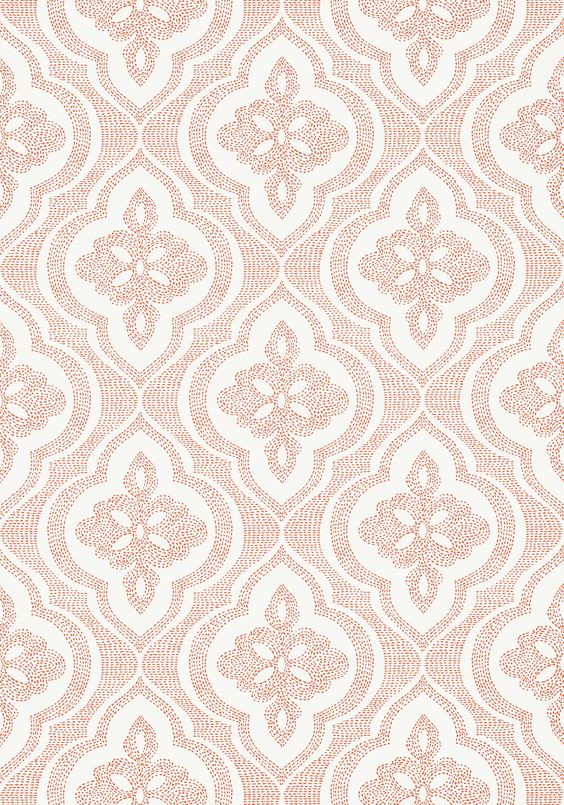 T2998 OPHELIA Wallpaper Orange from the Thibaut Paramount collection