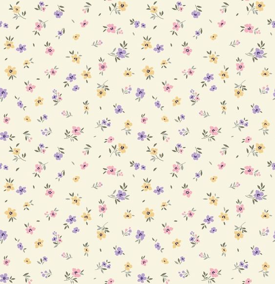 Premium Vector | Seamless floral pattern for design small flowers white background template for fashion print