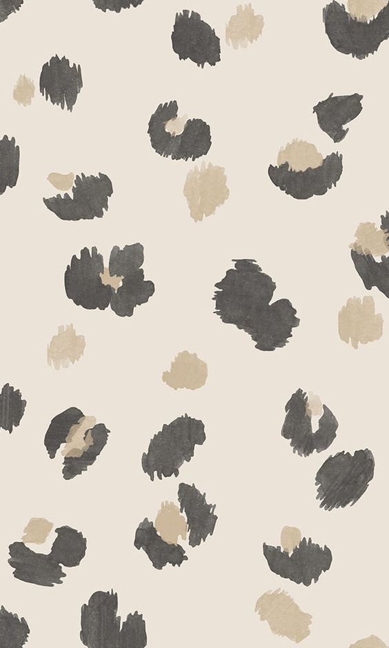 Painted Leopard Print Wallpaper This nature inspired wallpaper puts a fun Scandinavian twist on the classic leopard print style. The spots are painted with a brush stroke effect and paired with metallic contrast, making this a gorgeous contemporary style living wallpaper.