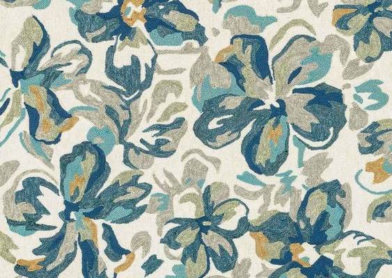 Loloi Tropez TZ-04 Ivory/Floral Floral Synthetic Rug from the Botanical Rugs collection at Modern Area Rugs
