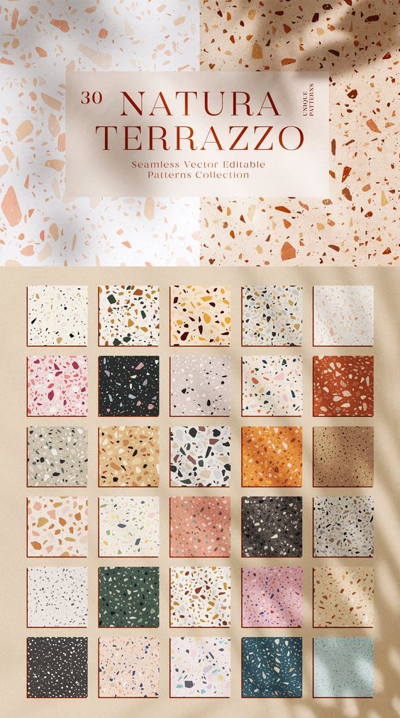 30 Terrazzo Seamless Patterns
