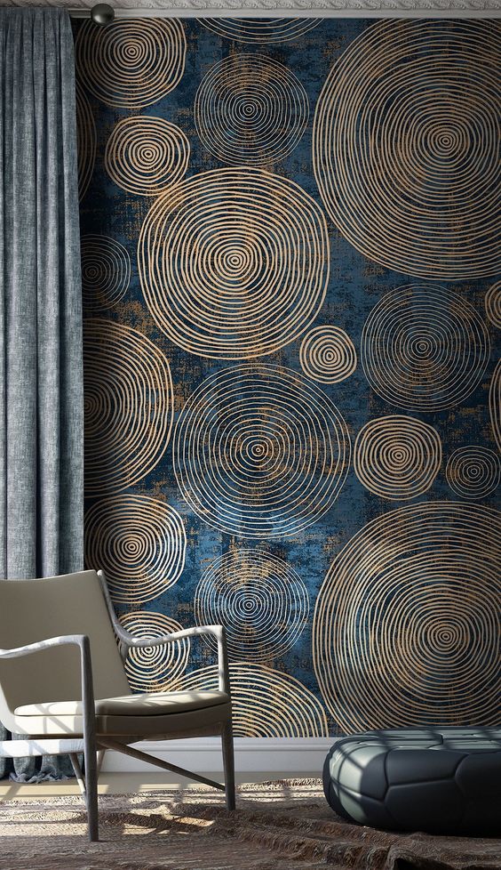 Luxury Wallpaper Fashion Pattern Geometry Retro Self Adhesive – Etsy