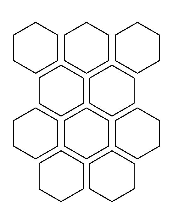 2.5 Hexagon Template