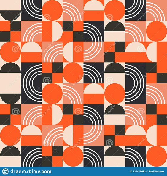 在明亮的颜色块的几何样式