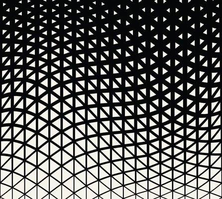 Abstract geometric triangle design halftone pattern
