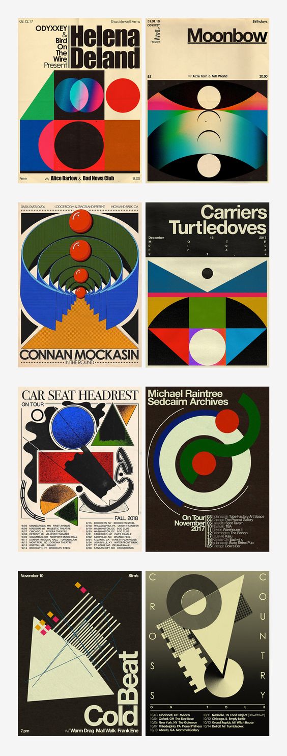 复古风海报设计 – Aaron Lowell Denton