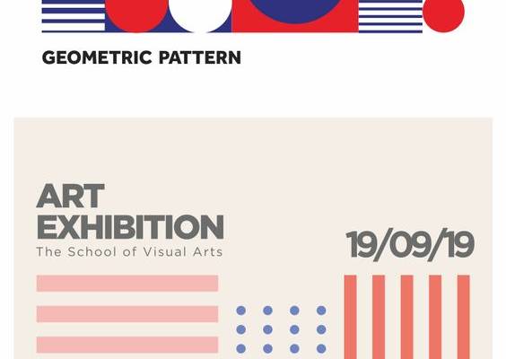 点线面蒙德里安包豪斯孟菲斯几何风格抽象拼接装饰画海报图案素材-淘宝网