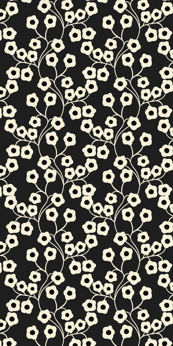 Seamless floral flower tree pattern design