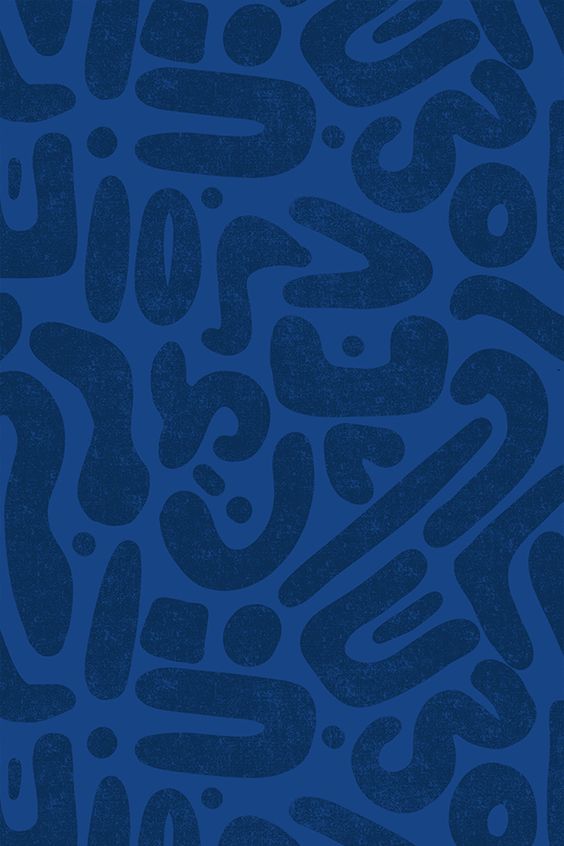 Bold Blue Abstract pattern