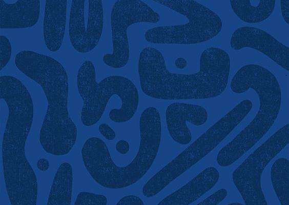 Bold Blue Abstract pattern