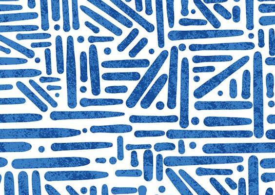 Blue Line Abstract pattern