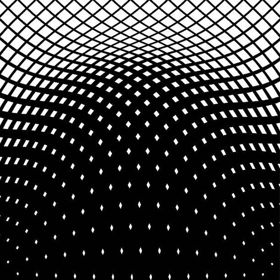 Wavy Grid Halftone Pattern Background