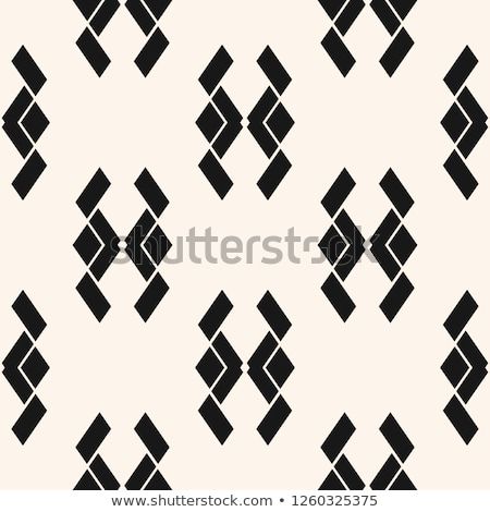 Vector abstract geometric seamless pattern. Black and white ornamental texture with rhombuses, rectangles, simple animal silhouettes. Tribal ethnic motif. Simple monochrome background. Repeated design