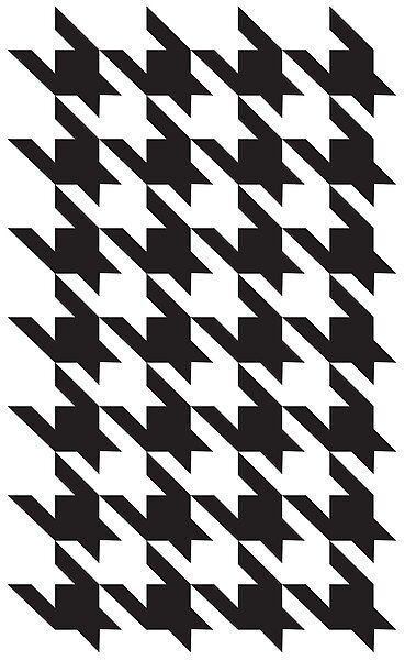 Classic Houndstooth by Rosewall Prints