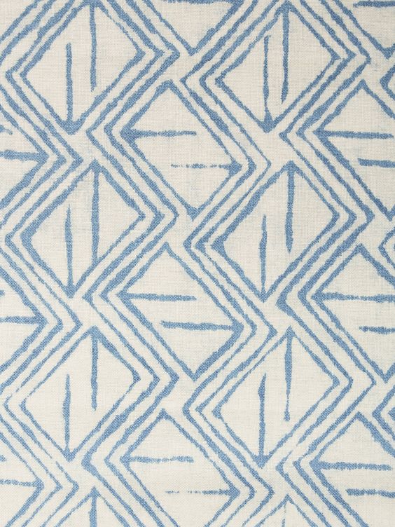 John Lewis Ikeda Made to Measure Curtains or Roman Blind, Indian Blue