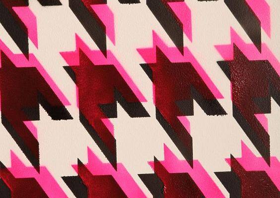 hounds tooth spray paint stencil !!