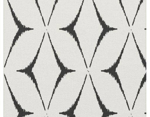 Chic black and white ikat tribal pattern fabric | Zazzle.com