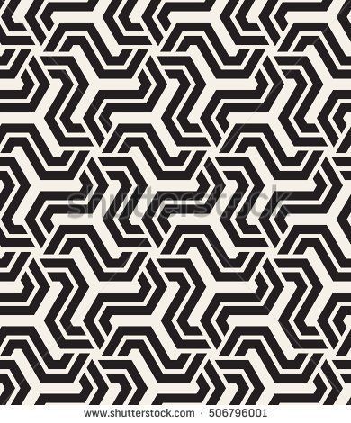 Vector seamless pattern. Modern monochrome texture. Repeating abstract background. Trendy design with geometric shapes. Stylish hipster print which can be used for cover, card, stencil etc