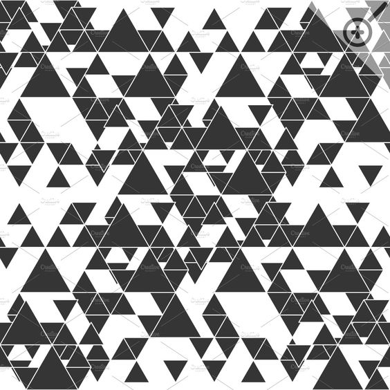 Triangular seamless vector patterns