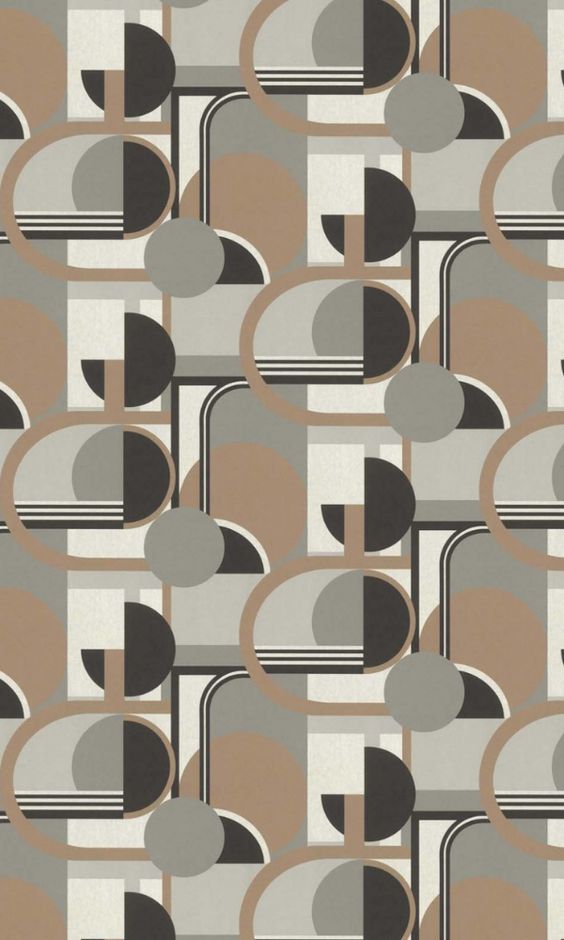 Inspired by Mexican painter Carlos Merida, This wallpaper is based on current painting and trendy modern design.