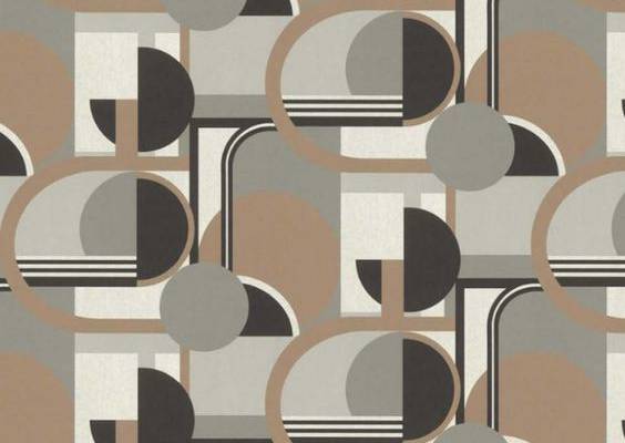 Inspired by Mexican painter Carlos Merida, This wallpaper is based on current painting and trendy modern design.