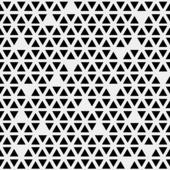 Free Vector | Pattern with black triangles on white background