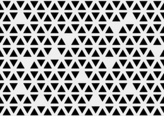 Free Vector | Pattern with black triangles on white background