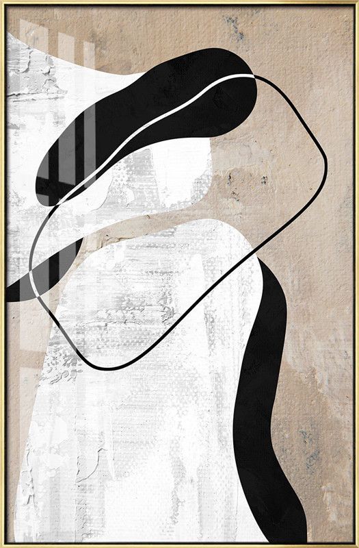 轻奢抽象装饰画(高清喷绘，晶瓷画)