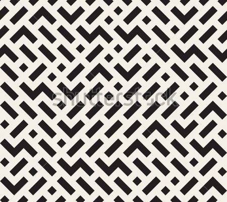 Vector Seamless Black White Irregular Jumble Stock Vector (Royalty Free) 497202547 | Shutterstock