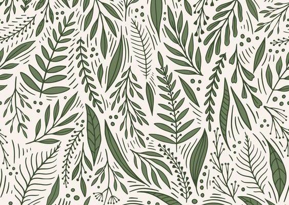 Garden flower, plants ,botanical ,seamless pattern vector design for cover, fabric, interior decor. Cute pattern with plant branch.