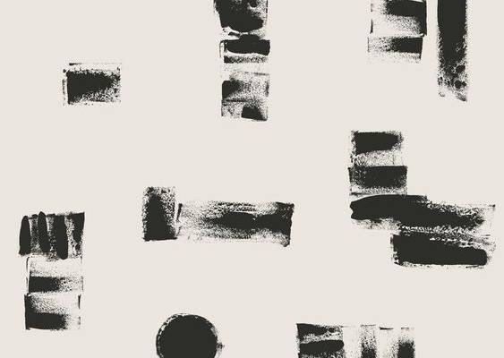 其中包括：abstract textural ink marks print for textiles, stationery, fashion, product. Art licensing available