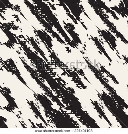 Vector seamless pattern. Abstract background with diagonal brush strokes. Monochrome hand drawn texture